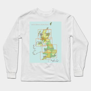 united kingdom aviation chart Long Sleeve T-Shirt